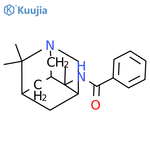 Benzamide, N-(4,8,8-trimethyl-1-azatricyclo(3.3.1.1(sup 3,7))dec-4-yl)- structure