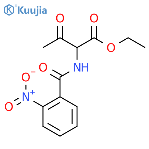 Butanoic acid, 2-[(2-nitrobenzoyl)amino]-3-oxo-, ethyl ester structure