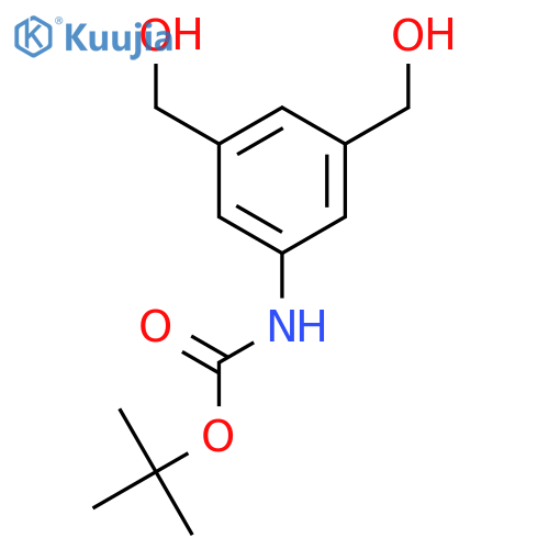 tert-butyl N-3,5-bis(hydroxymethyl)phenylcarbamate structure