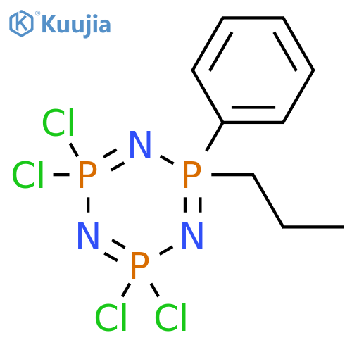1,3,5,2,4,6-Triazatriphosphorine, 2,2,4,4-tetrachloro-2,2,4,4,6,6-hexahydro-6-phenyl-6-propyl- (9CI) structure