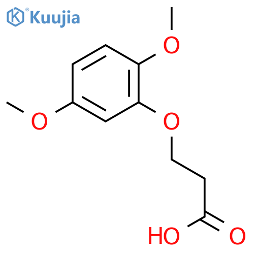 3-(2,5-Dimethoxyphenoxy)propanoic acid structure