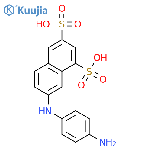 1,3-Naphthalenedisulfonic acid, 7-[(4-aminophenyl)amino]- structure