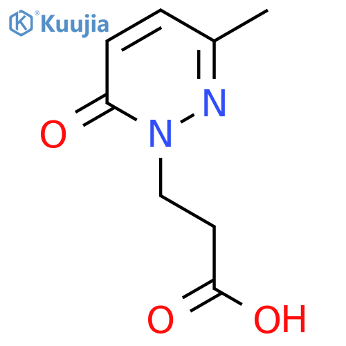 3-(3-methyl-6-oxo-1,6-dihydropyridazin-1-yl)propanoic acid structure