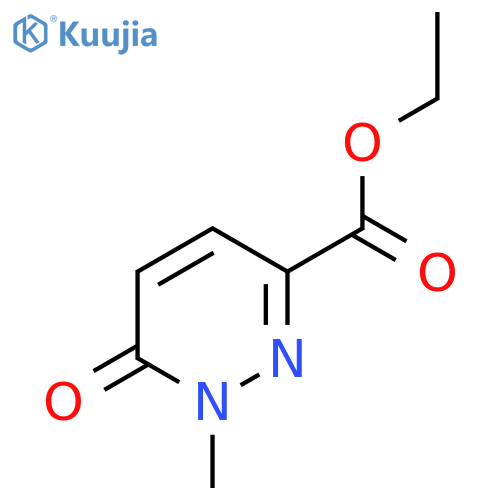 Ethyl 1-methyl-6-oxo-1,6-dihydropyridazine-3-carboxylate structure