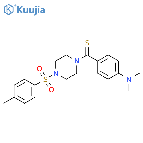N,N-dimethyl-4-4-(4-methylbenzenesulfonyl)piperazine-1-carbothioylaniline structure