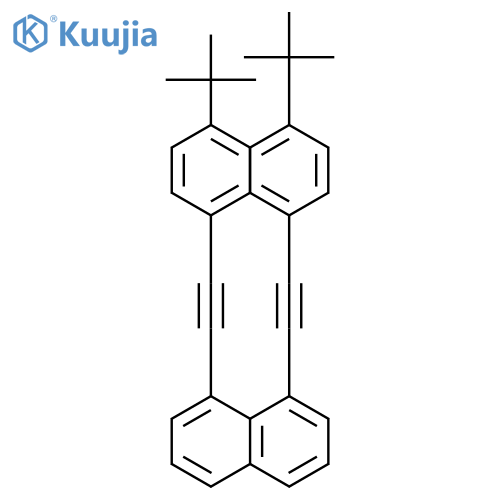 Naphthalene, 1,8-bis[[4-(1,1-dimethylethyl)phenyl]ethynyl]- structure