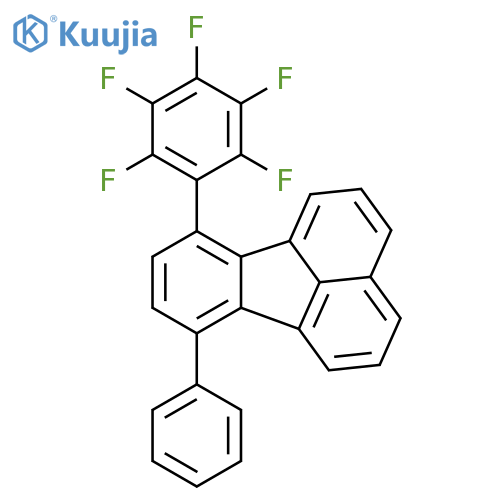FLUORANTHENE, 7-(PENTAFLUOROPHENYL)-10-PHENYL- structure