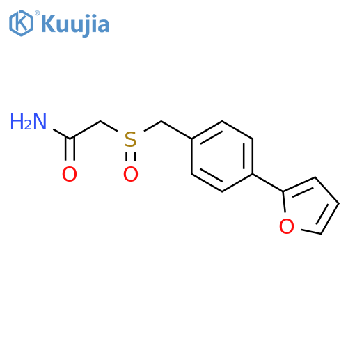 Acetamide, 2-[[[4-(2-furanyl)phenyl]methyl]sulfinyl]- structure
