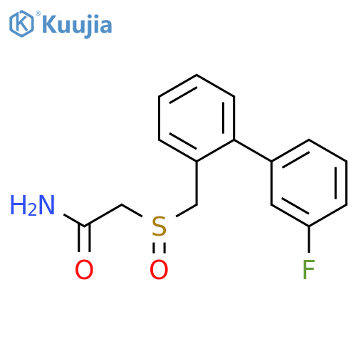ACETAMIDE, 2-[[(3'-FLUORO[1,1'-BIPHENYL]-2-YL)METHYL]SULFINYL]- structure