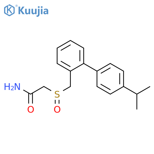 ACETAMIDE, 2-[[[4'-(1-METHYLETHYL)[1,1'-BIPHENYL]-2-YL]METHYL]SULFINYL]- structure