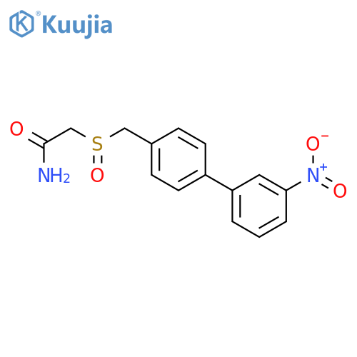 ACETAMIDE, 2-[[(3'-NITRO[1,1'-BIPHENYL]-4-YL)METHYL]SULFINYL]- structure