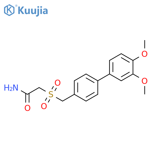 ACETAMIDE, 2-[[(3',4'-DIMETHOXY[1,1'-BIPHENYL]-4-YL)METHYL]SULFONYL]- structure