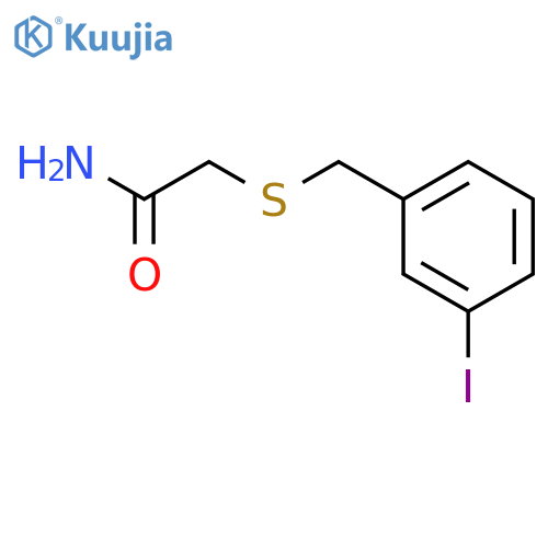 2-{(3-iodophenyl)methylsulfanyl}acetamide structure