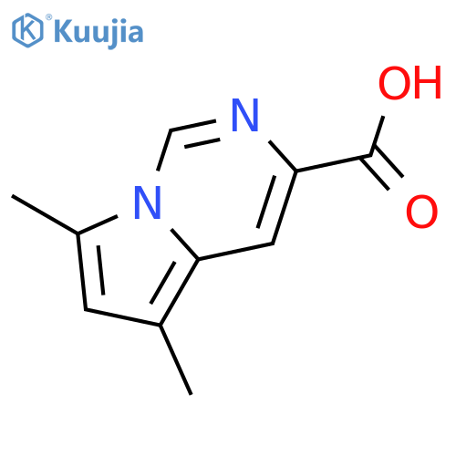PYRROLO[1,2-C]PYRIMIDINE-3-CARBOXYLIC ACID, 5,7-DIMETHYL- structure