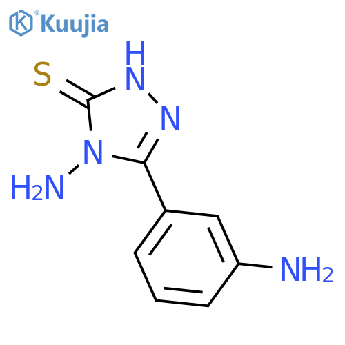 3H-1,2,4-Triazole-3-thione, 4-amino-5-(3-aminophenyl)-2,4-dihydro- structure