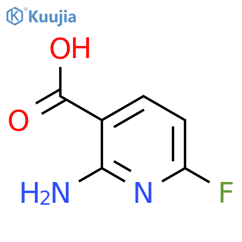 2-Amino-6-fluoronicotinic acid structure