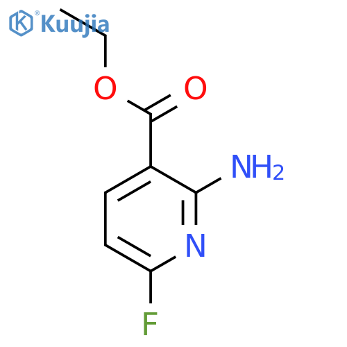Ethyl 2-amino-6-fluoronicotinate structure