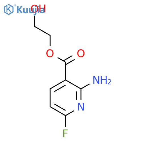 2-Hydroxyethyl 2-amino-6-fluoropyridine-3-carboxylate structure