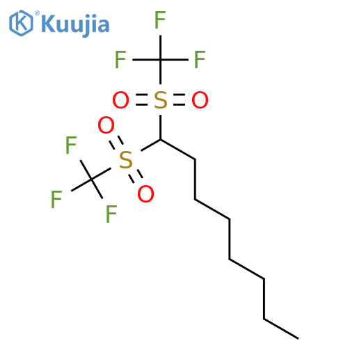 OCTANE, 1,1-BIS[(TRIFLUOROMETHYL)SULFONYL]- structure