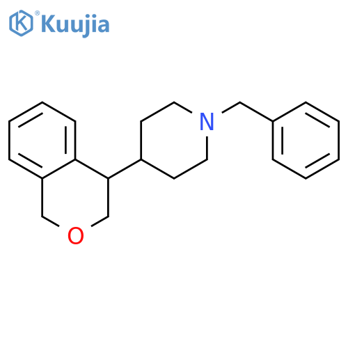 PIPERIDINE, 4-(3,4-DIHYDRO-1H-2-BENZOPYRAN-4-YL)-1-(PHENYLMETHYL)- structure