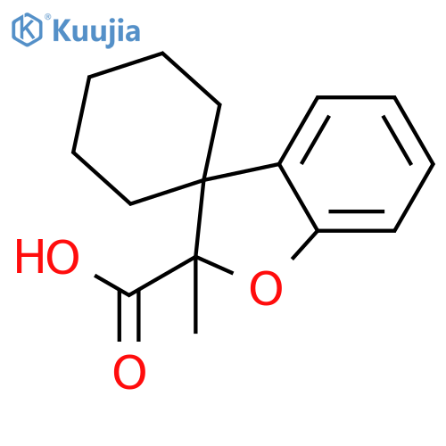 Spiro[benzofuran-3(2H),1'-cyclohexane]-2-carboxylic acid, 2-methyl- structure