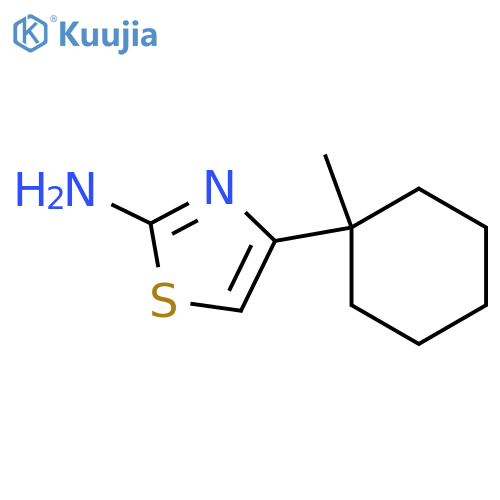 4-(1-methylcyclohexyl)-1,3-thiazol-2-amine structure