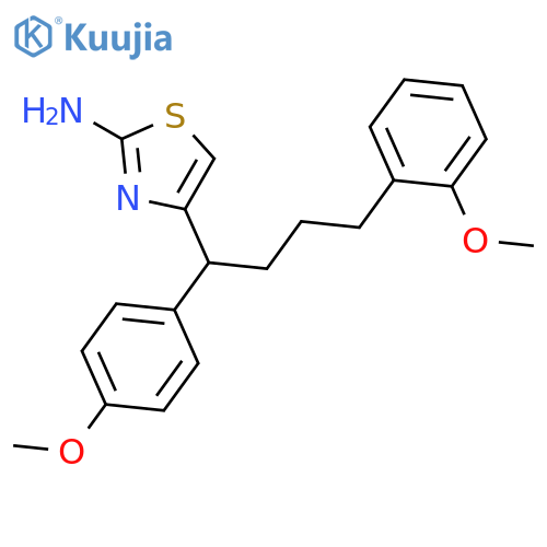 2-THIAZOLAMINE, 4-[4-(2-METHOXYPHENYL)-1-(4-METHOXYPHENYL)BUTYL]- structure