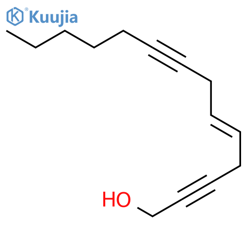 5-Tetradecene-2,8-diyn-1-ol, (5E)- structure