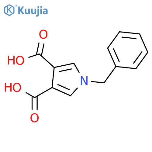 1-Benzyl-1H-pyrrole-3,4-dicarboxylic acid structure