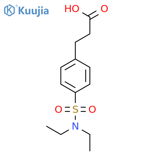 3-4-(Diethylsulfamoyl)phenylpropanoic Acid structure