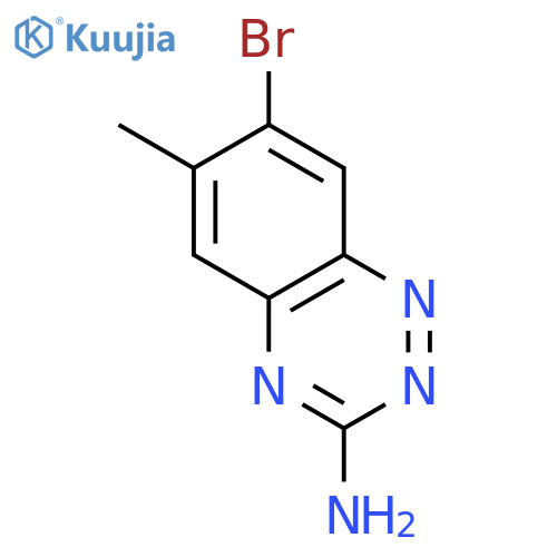 7-Bromo-6-methylbenzo[e][1,2,4]triazin-3-amine structure
