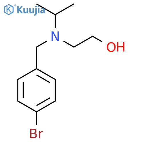 2-[(4-Bromo-benzyl)-isopropyl-amino]-ethanol structure