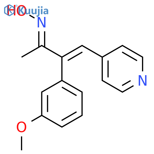 3-Buten-2-one, 3-(3-methoxyphenyl)-4-(4-pyridinyl)-, oxime, (2E,3E)- structure