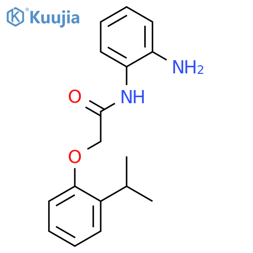 Acetamide, N-(2-aminophenyl)-2-[2-(1-methylethyl)phenoxy]- structure