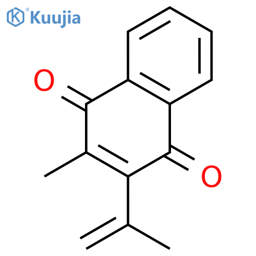 1,4-NAPHTHALENEDIONE, 2-METHYL-3-(1-METHYLETHENYL)- structure