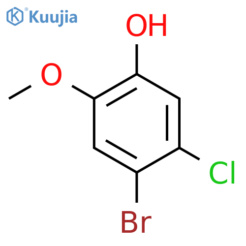 Phenol, 4-bromo-5-chloro-2-methoxy- structure