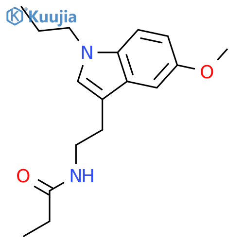 PROPANAMIDE, N-[2-(5-METHOXY-1-PROPYL-1H-INDOL-3-YL)ETHYL]- structure