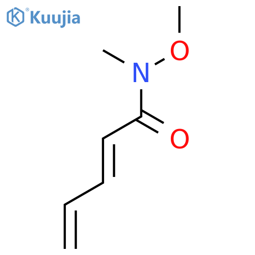 2,4-Pentadienamide, N-methoxy-N-methyl-, (2E)- structure