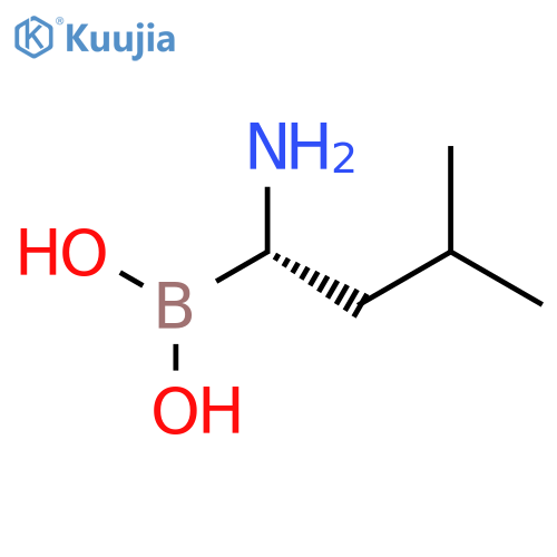 Boronic acid, [(1S)-1-amino-3-methylbutyl]- structure