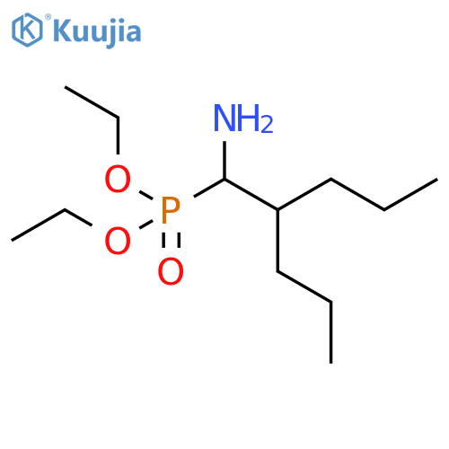 Phosphonic acid, (1-amino-2-propylpentyl)-, diethyl ester structure