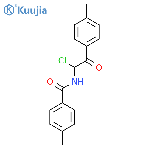 BENZAMIDE, N-[1-CHLORO-2-(4-METHYLPHENYL)-2-OXOETHYL]-4-METHYL- structure