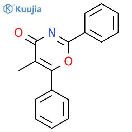 4H-1,3-Oxazin-4-one, 5-methyl-2,6-diphenyl- structure