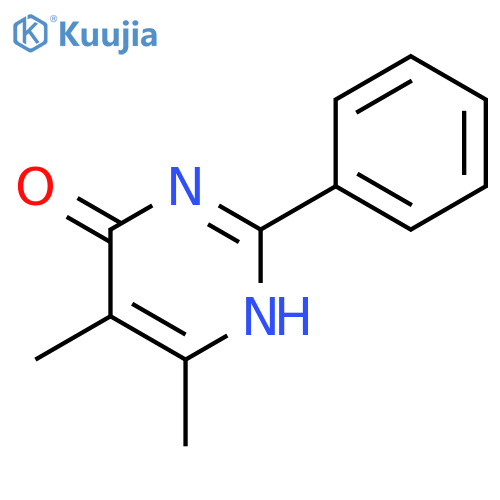 5,6-Dimethyl-2-phenyl-3,4-dihydropyrimidin-4-one structure