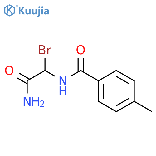 Benzamide, N-(2-amino-1-bromo-2-oxoethyl)-4-methyl- structure