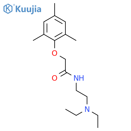 ACETAMIDE, N-[2-(DIETHYLAMINO)ETHYL]-2-(2,4,6-TRIMETHYLPHENOXY)- structure