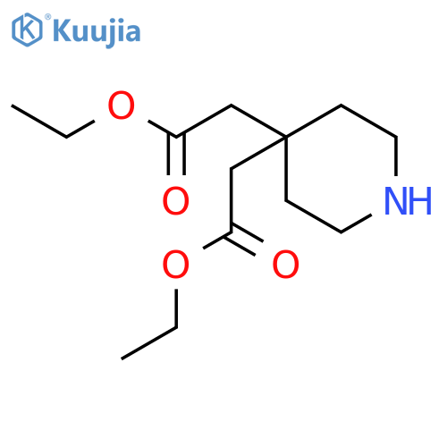 4,4-PIPERIDINEDIACETIC ACID, DIETHYL ESTER structure
