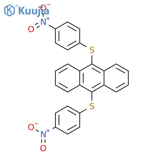 ANTHRACENE, 9,10-BIS[(4-NITROPHENYL)THIO]- structure