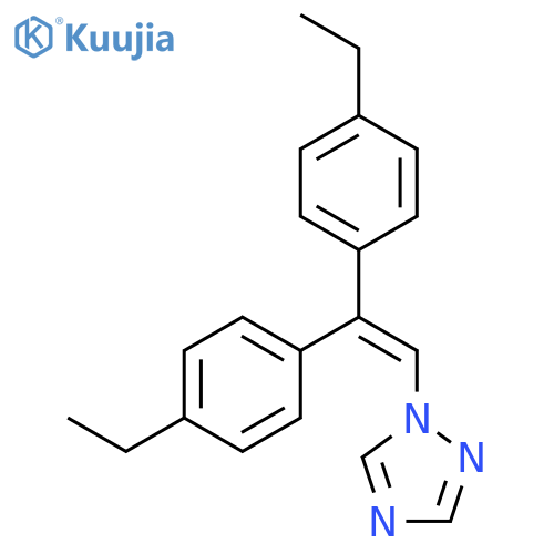 1H-1,2,4-Triazole, 1-[2,2-bis(4-ethylphenyl)ethenyl]- structure