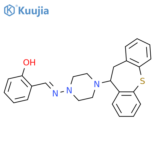 Phenol,2-[[[4-(10,11-dihydrodibenzo[b,f]thiepin-10-yl)-1-piperazinyl]imino]methyl]- structure