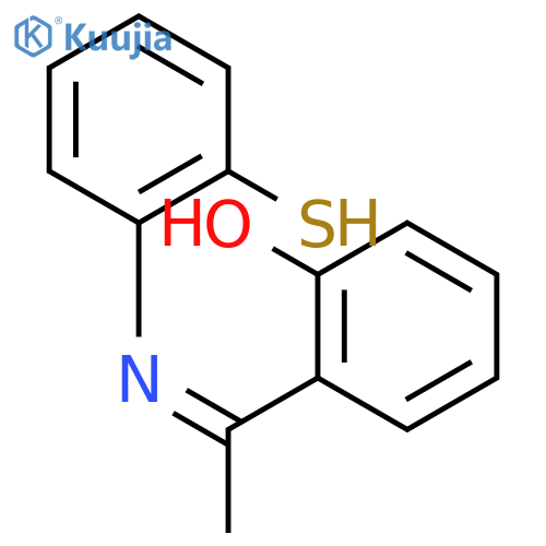 Phenol, 2-[1-[(2-mercaptophenyl)imino]ethyl]- structure